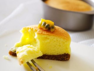 18、百香果芝士蛋糕,成品图