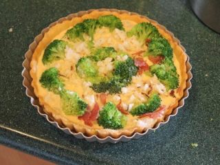 3、法式咸派 QUICHE,再放上剩余的土豆泥。