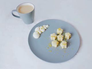 17、柠檬司康,这是去年做的小星星模具压出来的柠檬司康