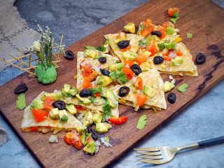 39、墨西哥薄脆饼配牛油果番茄莎莎,颜值高