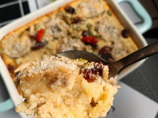 15、香蕉烤燕麦,看一下内部，尝一口，哇！赞????！