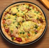 6、鲜虾仁培根披萨,好吃的披萨