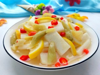10、柠檬泡椒酸萝卜,特别入味！