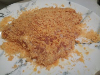 9、脆皮鸡饭,轻轻拍打上一层面包糠