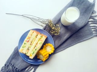 16、土豆泥三明治,再来一杯热热的牛奶????，营养健康……