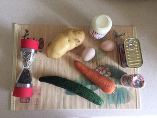 1、福禄（葫芦）土豆泥,准备材料