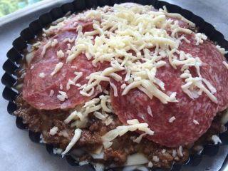 16、千层刀削面,入烤箱,上下烤180度20分钟