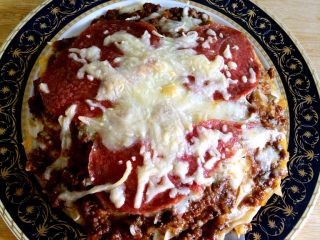 17、千层刀削面,如图烤好了