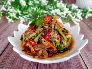 21、夏天必备+凉拌海蜇皮,成品图