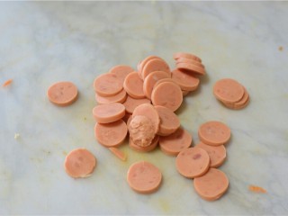 3、火腿披萨,火腿肠切片