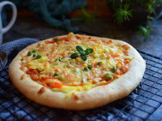 13、火腿披萨,成品图