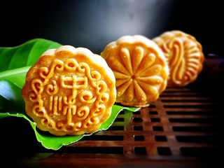 22、广式月饼~金沙奶黄馅儿,成品