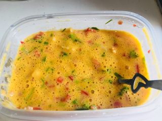 4、早餐篇:低脂低油国货披萨,搅拌均匀