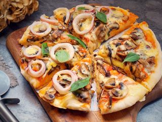 38、海陆双拼披萨,美味