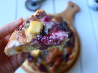 19、蓝莓酱薄底披萨|在家自己做胜过必胜客,成品