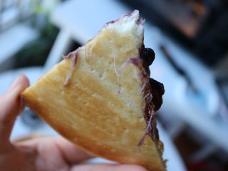 20、蓝莓酱薄底披萨|在家自己做胜过必胜客,温度刚刚好，底部焦黄不糊~