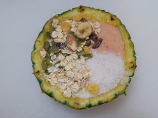 13、凤梨酸奶燕麦,低脂代餐,综合燕麦片。