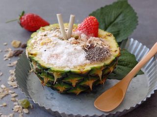 16、凤梨酸奶燕麦,低脂代餐,成品图~