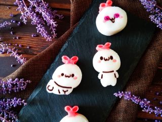 21、卡通冰皮月饼,成品图。