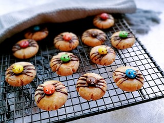 14、万圣节~蜘蛛饼干,成品图!
