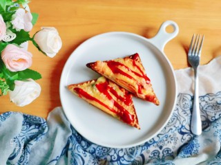 14、吐司培根披萨,成品图！