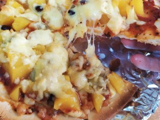 9、黄桃披萨,完成啦！简单易学！