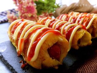 12、黄金吐司卷,来个近照。