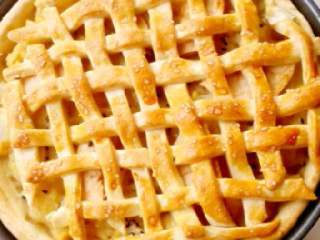 9、双果黑芝麻派,烤箱上下火预热160度，放中下层烘烤40分钟即可，