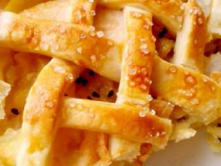 10、双果黑芝麻派,切开可以看到她的美，此刻你的心甜的要融化了！