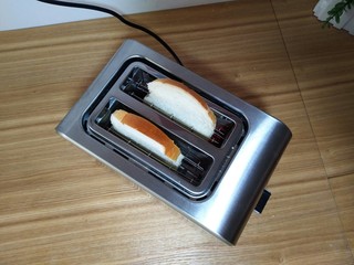 2、卡通瓢虫三明治,放多士炉选择2档