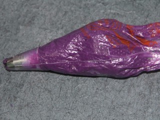 13、紫薯泥沙拉,我用的裱花嘴是挤曲奇的