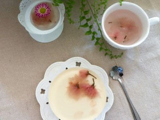 15、樱花芝士慕斯,继续冷藏定型。最好过夜，定型效果最佳。