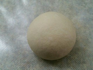 4、佛卡恰面包,整圆,此时的面团是很光滑的