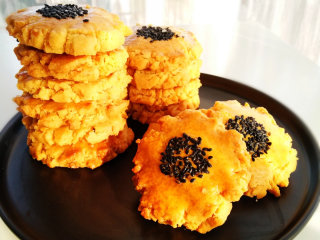 17、芝麻桃酥,颜色好漂亮！