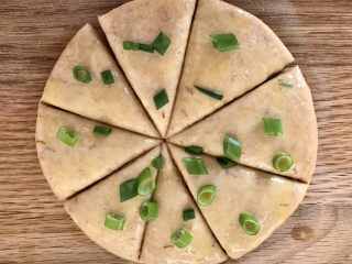 12、肉松司康(酵母版),切成八份。