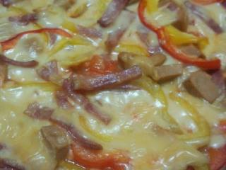 6、培根披萨,即可取出