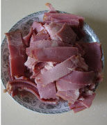 2、培根时蔬披萨 ,培根改刀