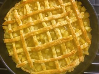 17、香甜的苹果派,烤箱190度预热，烤15分钟后转170度再烤20分钟。