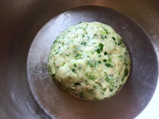 10、芝麻香葱饼干,再用手和成面团，盖上保鲜膜松弛10分钟。
