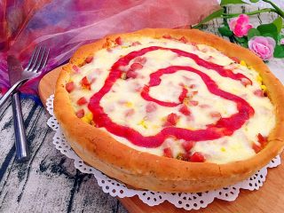 23、田园披萨,成品图。