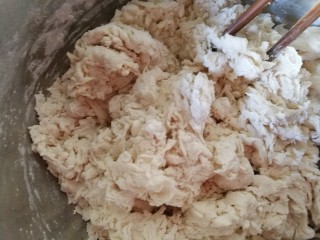 9、中式点心+钱袋白菜肉包,然后用筷子不停的搅拌，