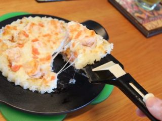 18、香甜米飯+米披萨,好吃！