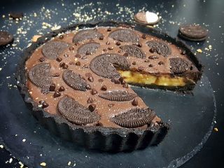 17、奥利奥巧克力香蕉派(免烤),成品