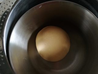 5、鸡肉田园披萨,5.放在盆里，隔热水发酵