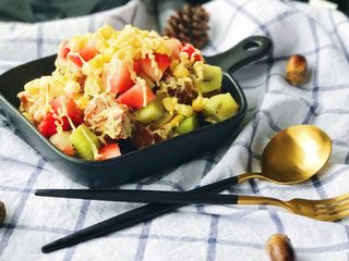 14、缤纷水果油条沙拉,再来一张成品图