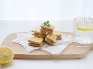 17、柠檬芝士夹心饼干,成品图