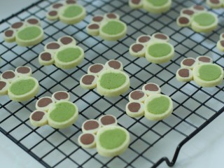 17、#曲奇菜谱秀#猫爪曲奇,出炉后移至烤网晾凉