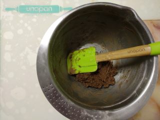 9、摩卡全麦蛋糕,切拌均匀。