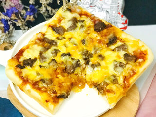 31、黑椒牛肉披萨,成品图