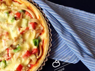 15、河粉披萨,成品。